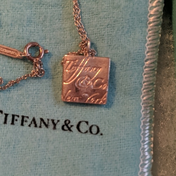 Tiffany And Co Square Notes Pendant 